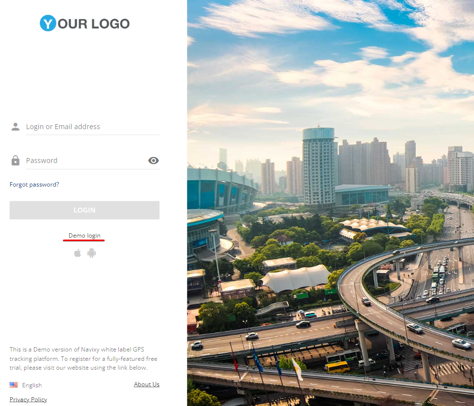 Demo login